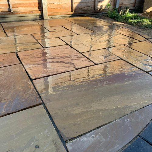 indian sandstone garden patio