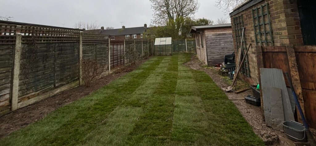 Old lawn replaced in st albans