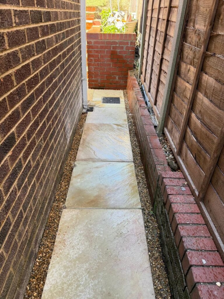 Indian Sandstone pathway Harpenden Indian Sandstone pathway Harpenden