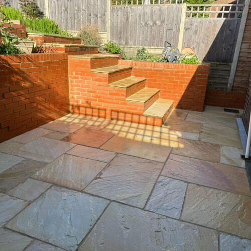 Indian Sandstone patio Harpenden