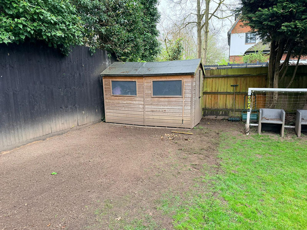 Mile House Lane St Albans old lawn replaced