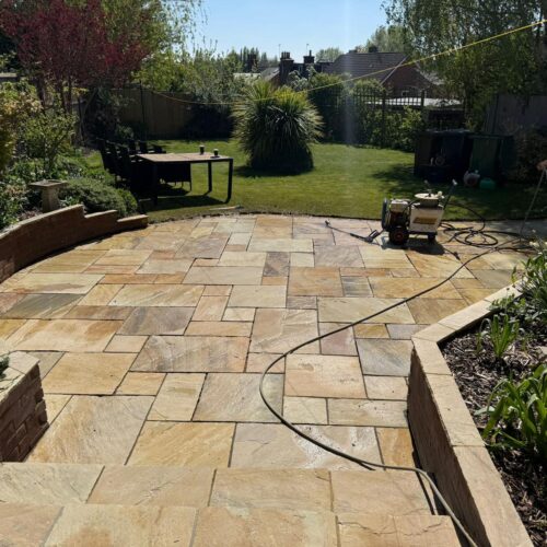 jet washed patio in harpenden