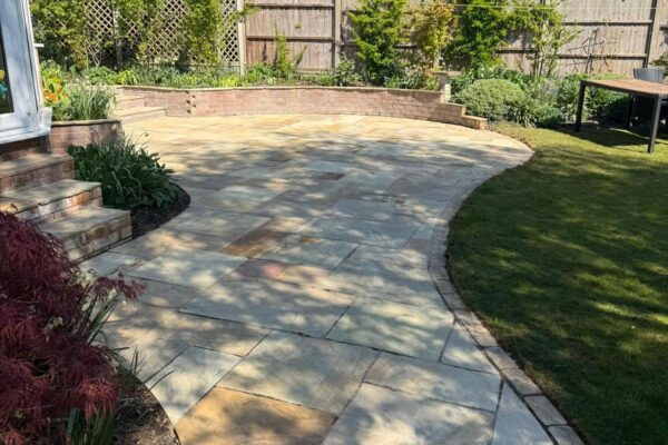 jet washed patio south view road harpenden